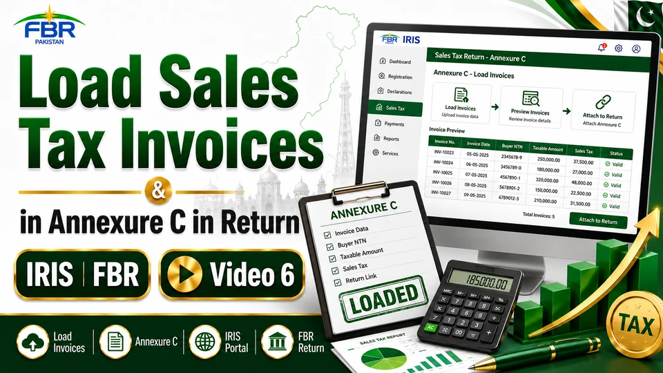 How to Load Sale Tax Invoices in Annexure C  of Sales Tax Return