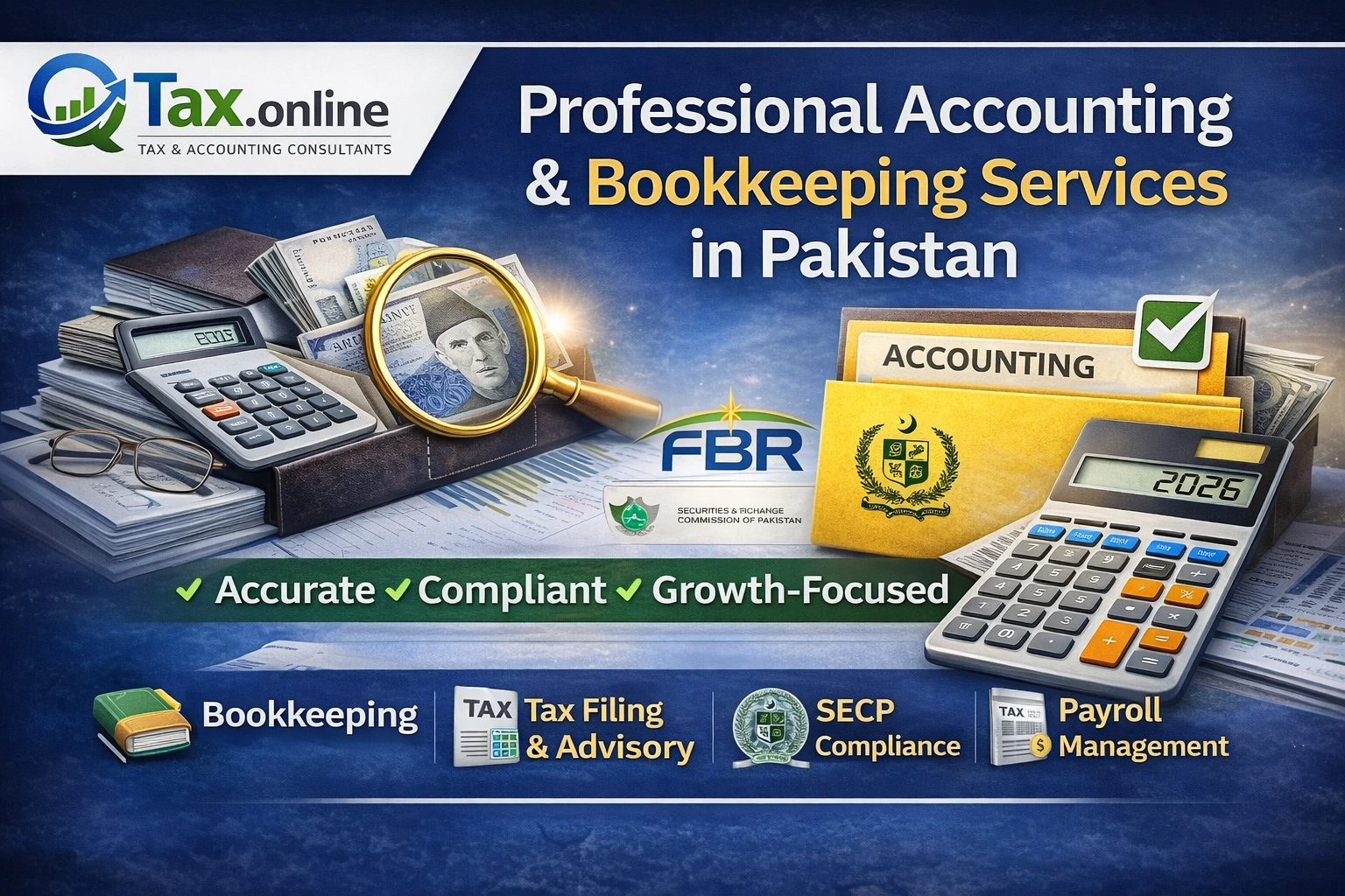 Accounting & Bookkeeping Solutions and Services in Pakistan – Advisory on Problems and  Expert Solutions 2026