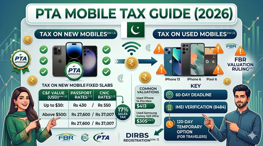 PTA mobile tax and device registration guide for Pakistan